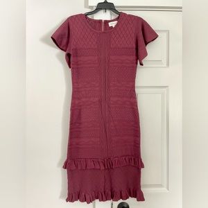 BOHME knit dress XS knee length short sleeve